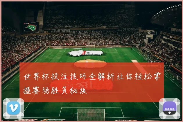 世界杯投注技巧全解析让你轻松掌握赛场胜负秘诀